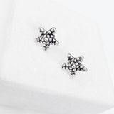 SILVER STARFISH STUDS